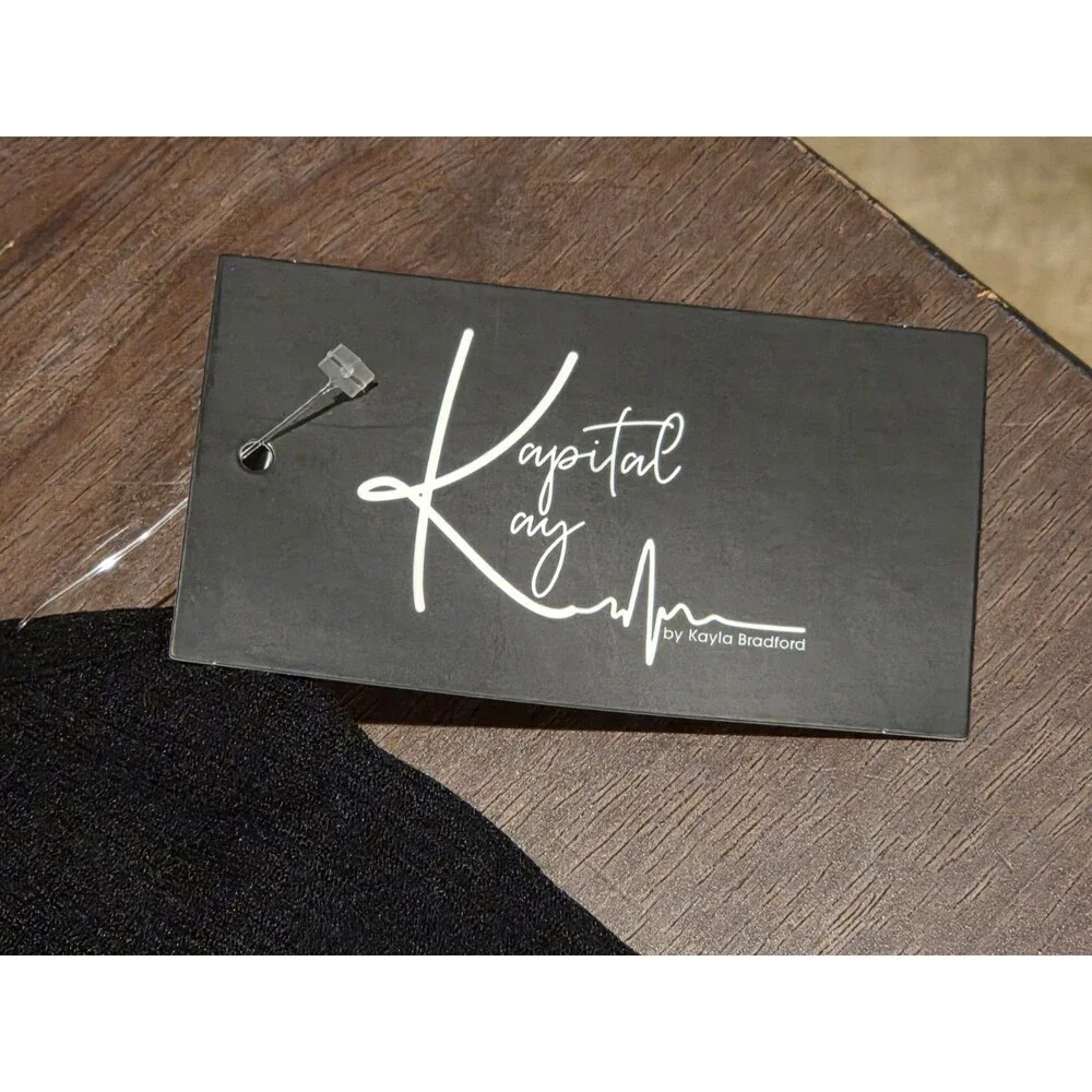 Black Kapital Kay sports bra w/ signature logo script on the chest - Size Small